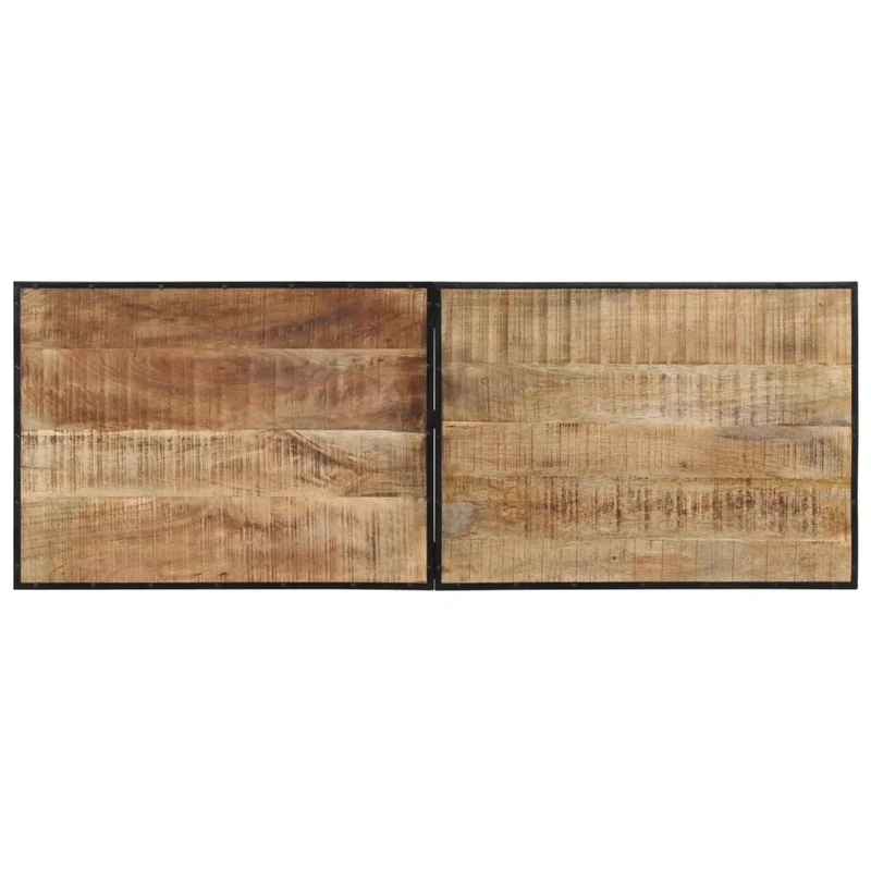 Table de bar hauteur 107 cm en bois de manguier et fer DEC029438