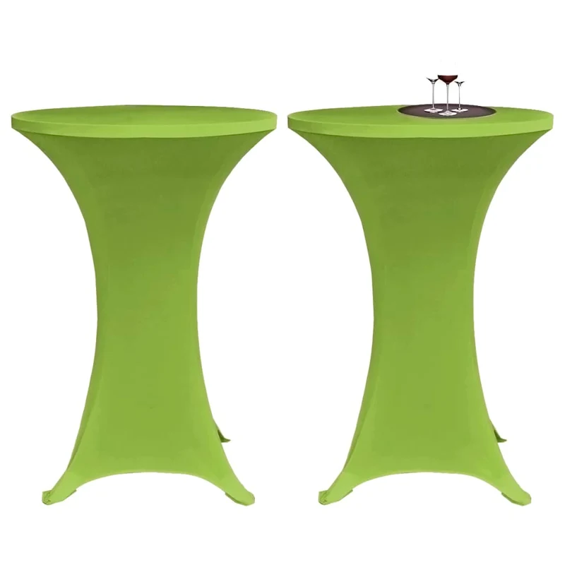 Housses de table extensible 4 pièces 70 cm Vert DEC022521