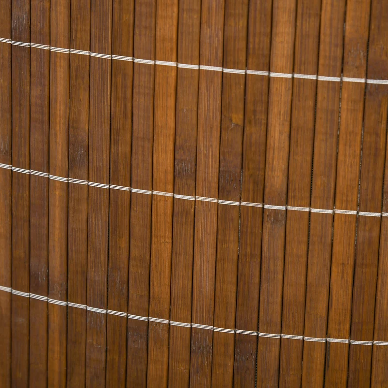 Panier à linge d'angle 38 x 38 x 57 cm grande capacité 55L doublure amovible couvercle scandinave épuré en bambou marron 21_0005829