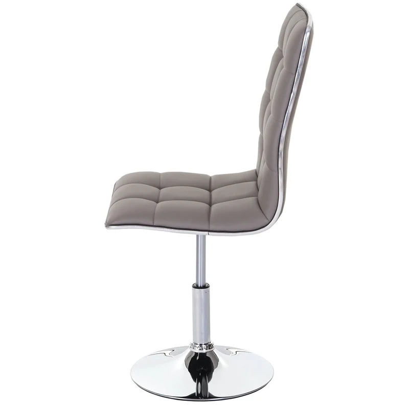 Lot de 6 chaises de salle à manger hauteur réglable en synthétique taupe CDS04294