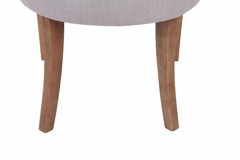 Chaise de salle à manger bureau ou coiffeuse capitonné en tissu gris FAL10058