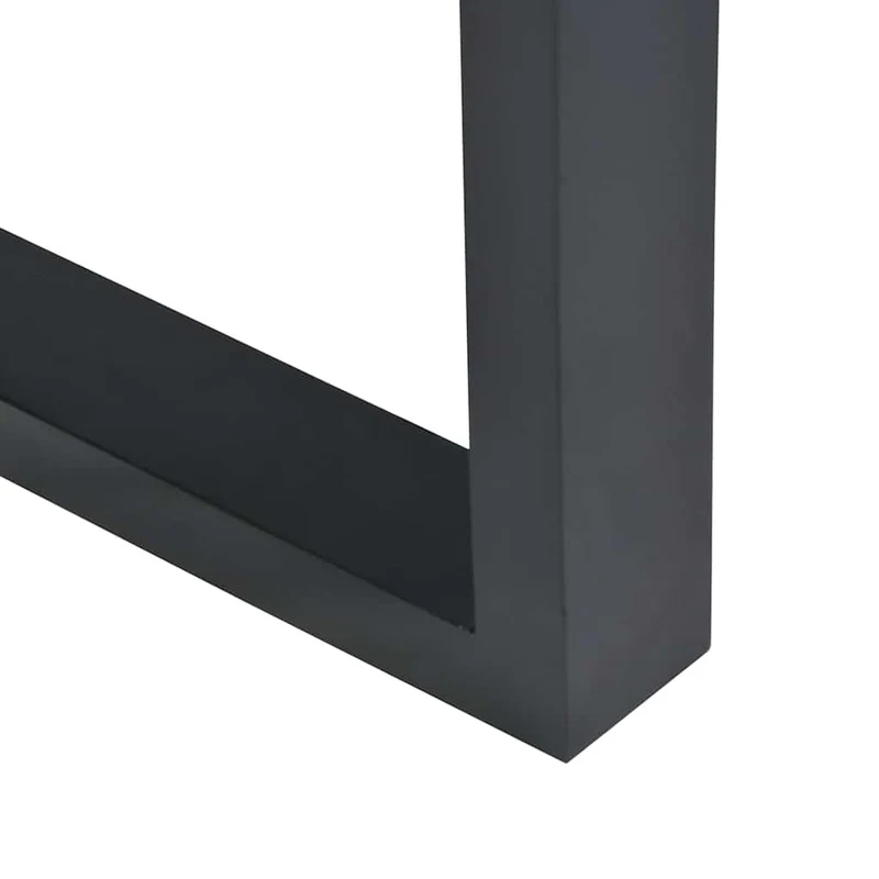 Table console en teck avec incrustation de verre et de résine 100x35x75 cm DEC032257