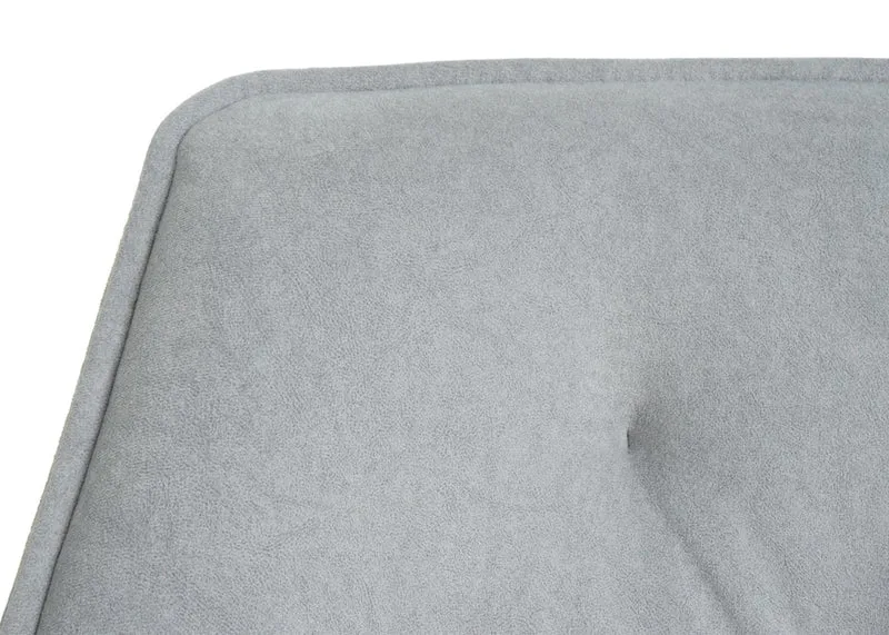 Lot de 6 chaises de salle à manger pivotantes 180° avec accoudoirs et retour automatique tissu polyester gris clair métal noir 04_0007750