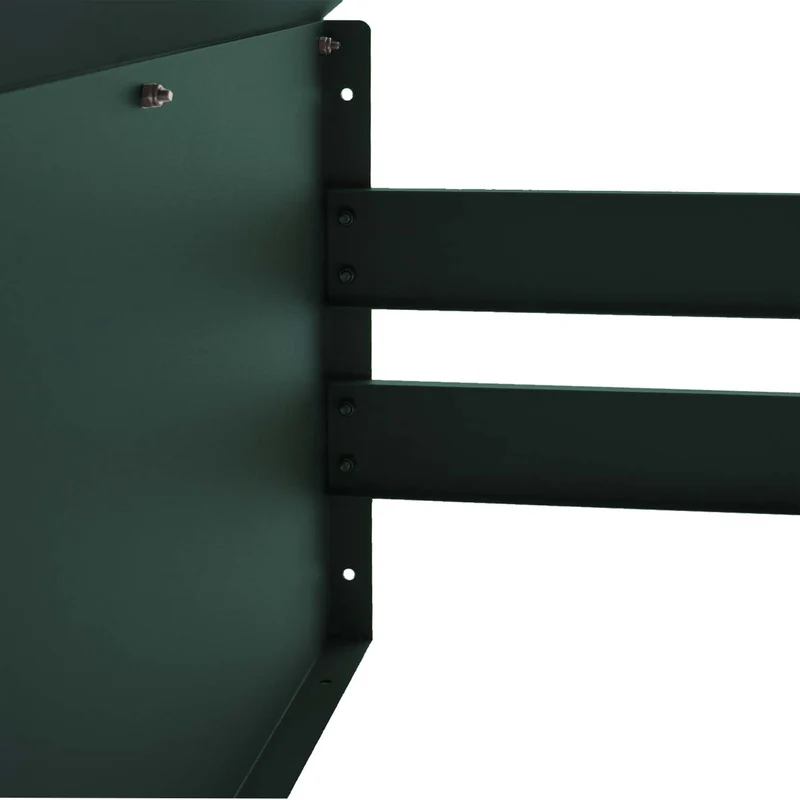 Garage pour robot tondeuse avec protection météo 41x60x70 cm acier galvanisé vert 04_0010375