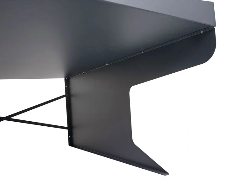 Garage XL abri pour robot tondeuse avec bac à plantes 47 x 70 x 100 cm métal anthracite 04_0010355