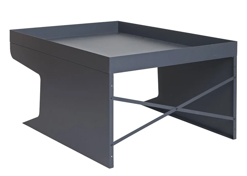 Garage XL abri pour robot tondeuse avec bac à plantes 47 x 70 x 100 cm métal anthracite 04_0010355