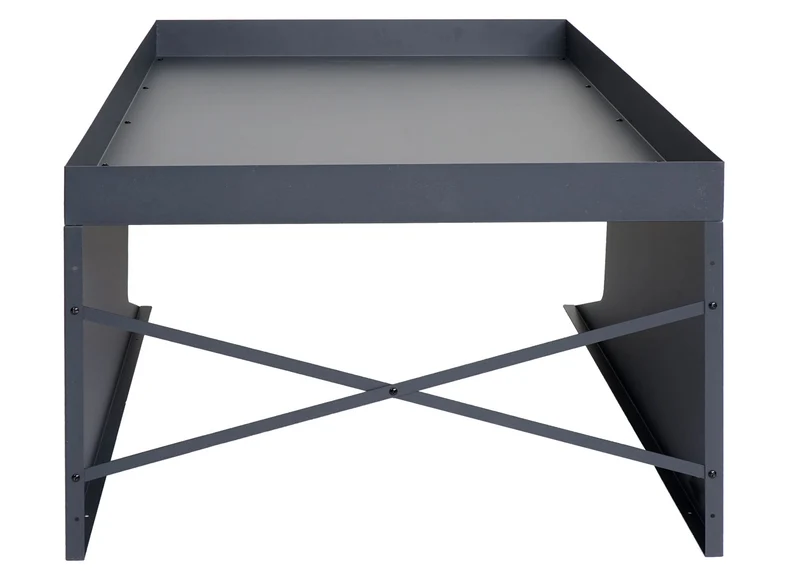 Garage XL abri pour robot tondeuse avec bac à plantes 47 x 70 x 100 cm métal anthracite 04_0010355
