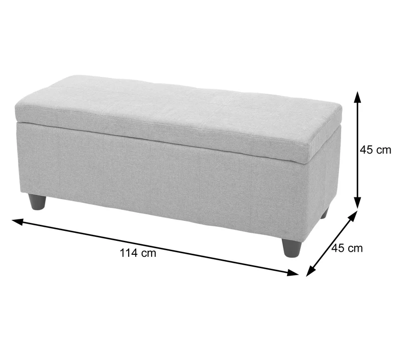 Banc coffre de rangement avec assise rembourrée et couvercle rabattable simili cuir marron 04_0010867