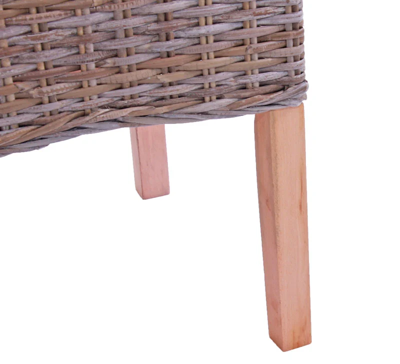 Lot de 2 chaises de salle à manger en kubu rotin avec coussins 97 cm bois d’acajou rotin naturel 04_0007344