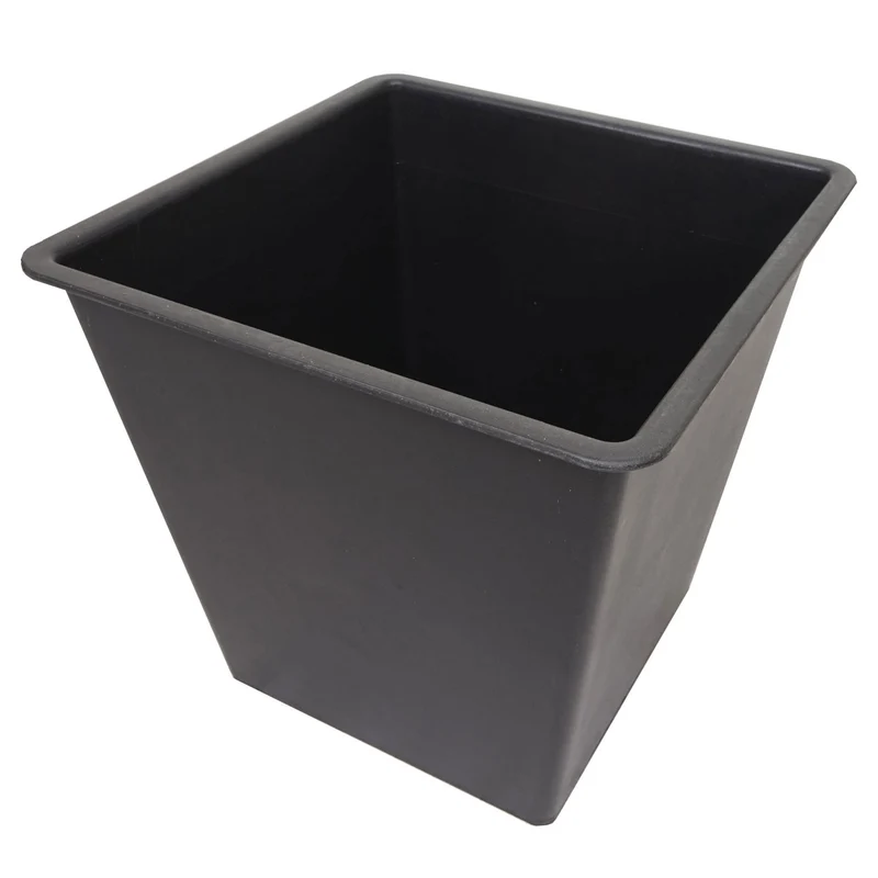 Bac à fleurs extérieur avec insert amovible 32x34x34 cm bois d’acacia aluminium marron 04_0007218