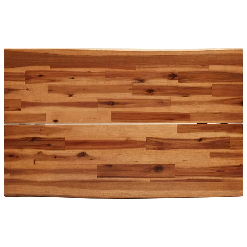 Table de salle à manger design industriel 110 x 70 x 75 cm bois d'acacia et acier DEC036694