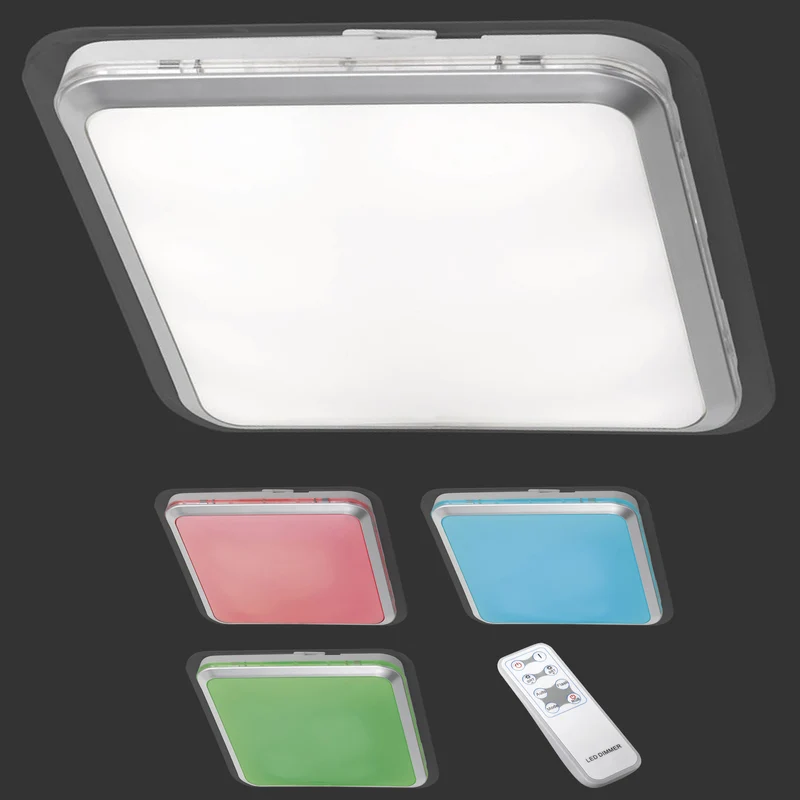 Plafonnier LED lampe suspendue lustre changement de couleur RVB 04_0004644