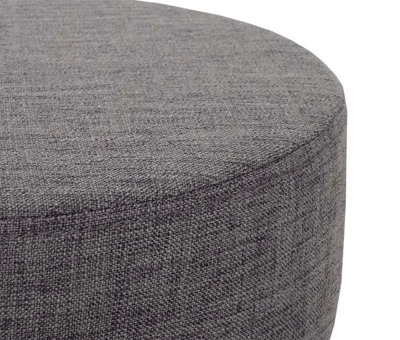 Tabouret siège polyvalent hauteur réglable pivotant Ø 35cm tissu gris 04_0005334
