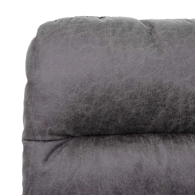 Chaise de salle à manger fauteuil lounge confortable rotative en tissu gris clair 04_0002247