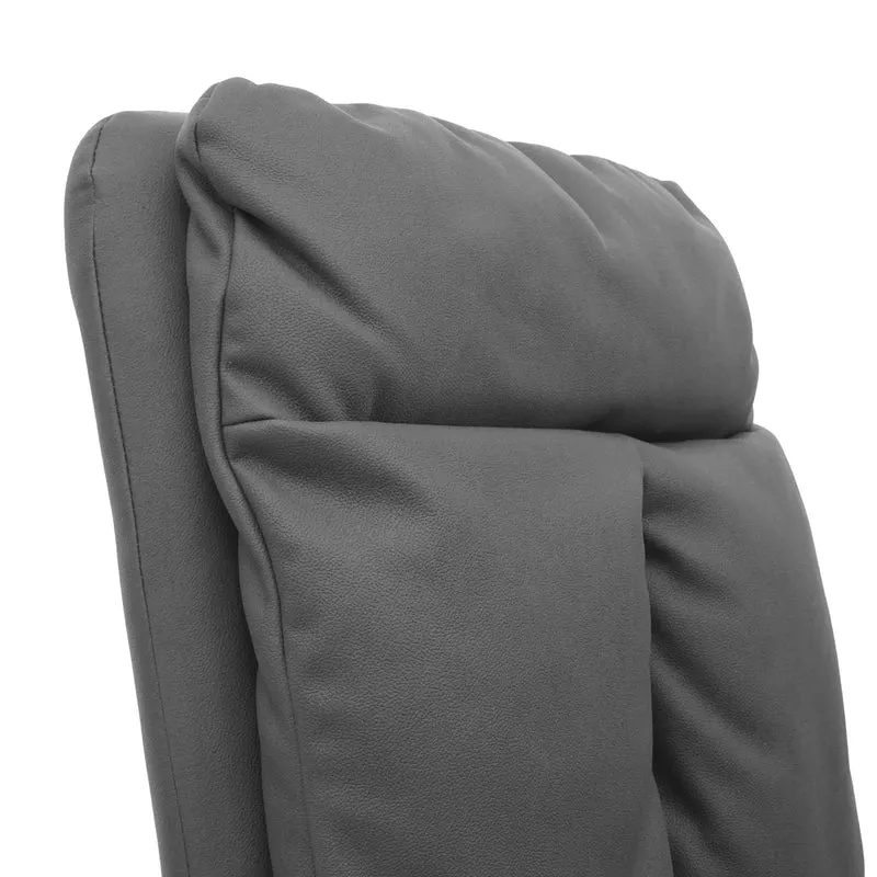 Chaise à manger fauteuil lounge pivotant en tissu gris 04_0002245