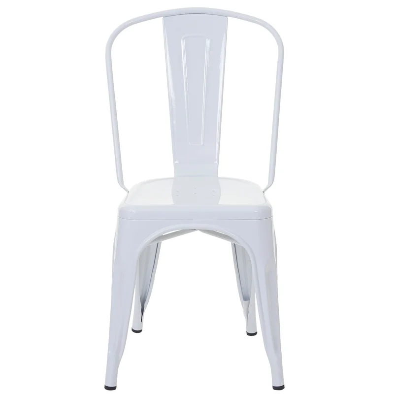 Chaise de salle à manger style industriel factory métal blanc 04_0002026