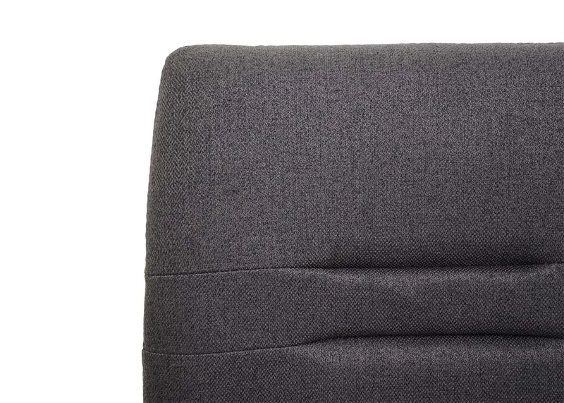 Chaise de salle à manger cuisine en tissu gris-marron et en acier inoxydable design et confortable 04_0002269