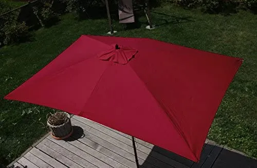 Parasol de jardin 2x3m polyester/bois 6kg bordeaux 04_0003820