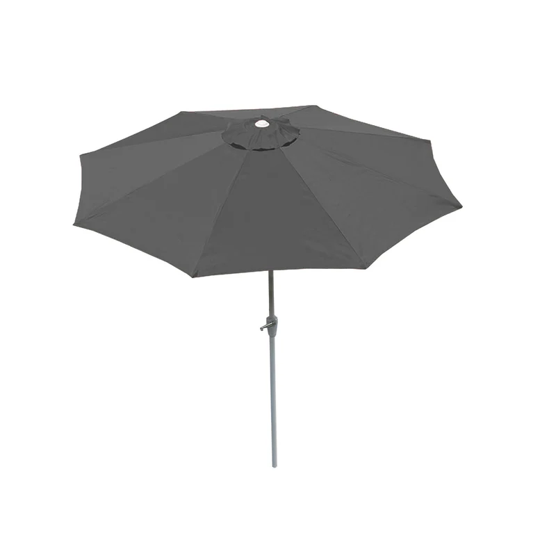 Parasol de jardin Ø 3m inclinable polyester/aluminium 5kg anthracite 04_0003885