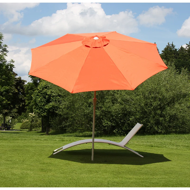 Parasol de jardin Ø 3m inclinable polyester/aluminium 5kg Terracotta 04_0003884