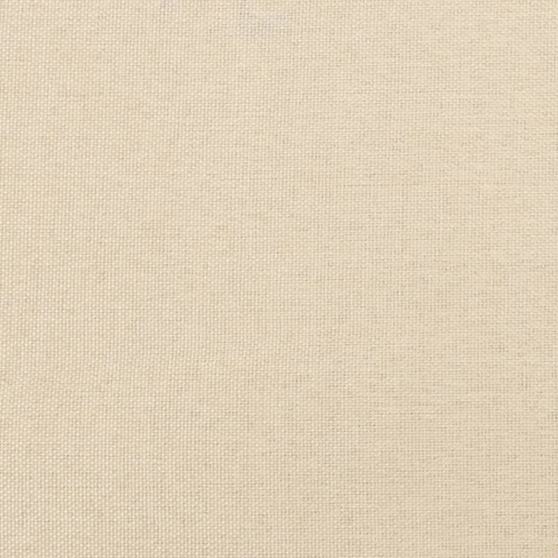Sommier à lattes sur pieds cadre de lit 200x200 cm tissu crème TDL0207251
