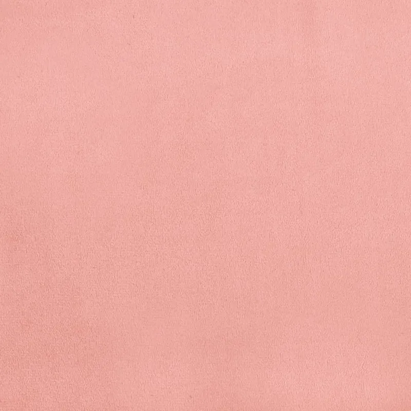 Sommier à lattes sur pieds cadre de lit 140x190 cm tissu velours rose TDL0206959