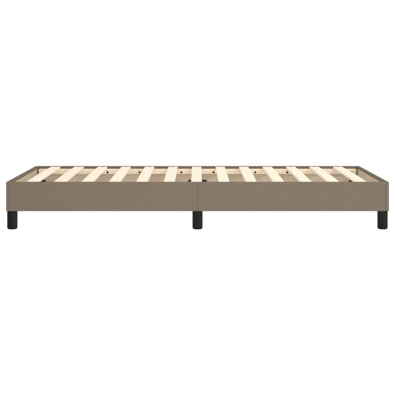 Sommier à lattes sur pieds cadre de lit 100x200 cm tissu taupe TDL0206944