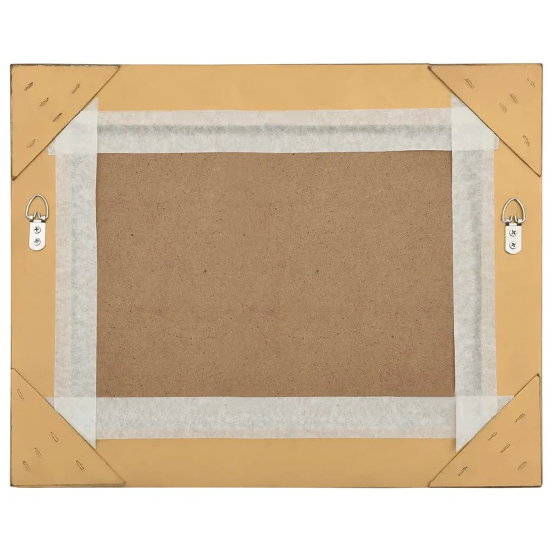 Miroir mural rectangulaire style baroque 50x40 cm Doré DEC022851