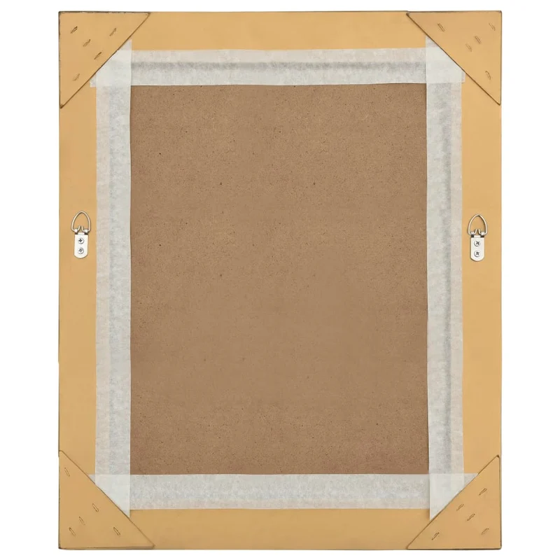 Miroir mural rectangulaire style baroque 50x60 cm Doré DEC022859