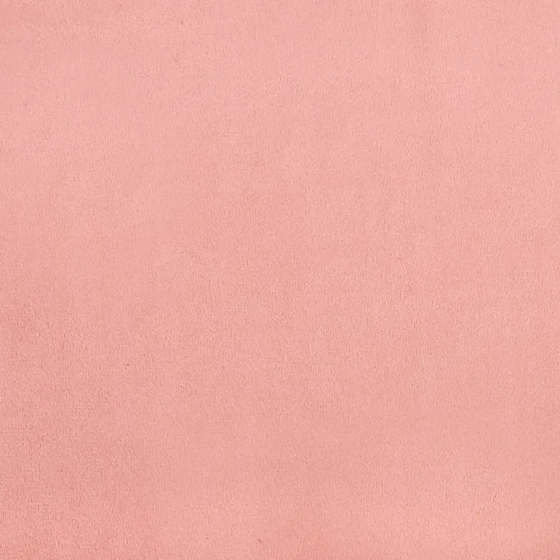 Sommier à lattes sur pieds cadre de lit 180x200 cm tissu velours rose TDL0206954