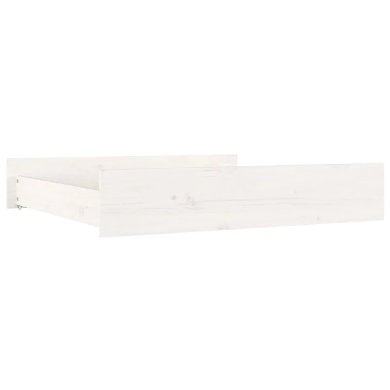 Tiroir de lit rangement avec roulettes lot de 2 bois de pin blanc TDL0206842
