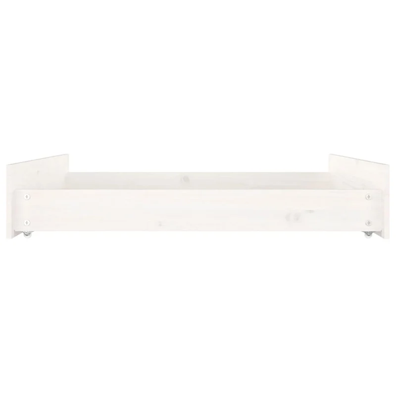 Tiroir de lit rangement avec roulettes lot de 2 bois de pin blanc TDL0206842