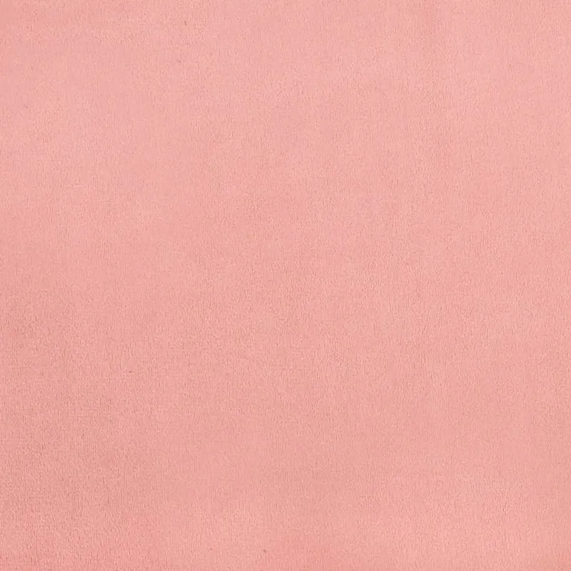 Sommier à lattes sur pieds cadre de lit 90x200 cm tissu velours rose TDL0206947