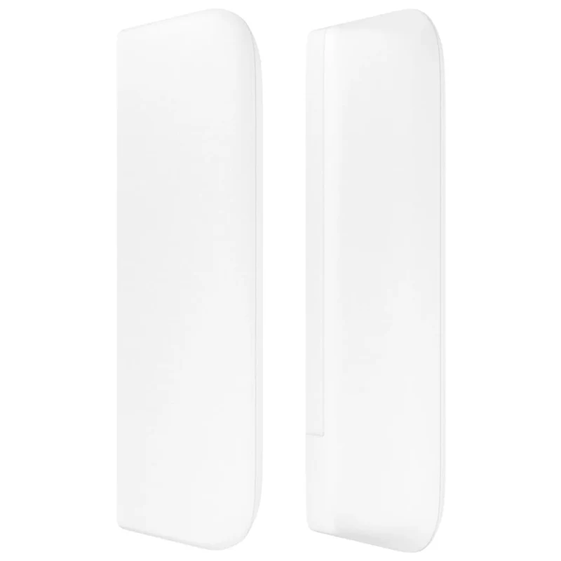 Tête de lit accessoire couchage chambre à coucher meuble avec rebord latéral 83 x 16 x 78/88 cm synthétique blanc TDL0205774