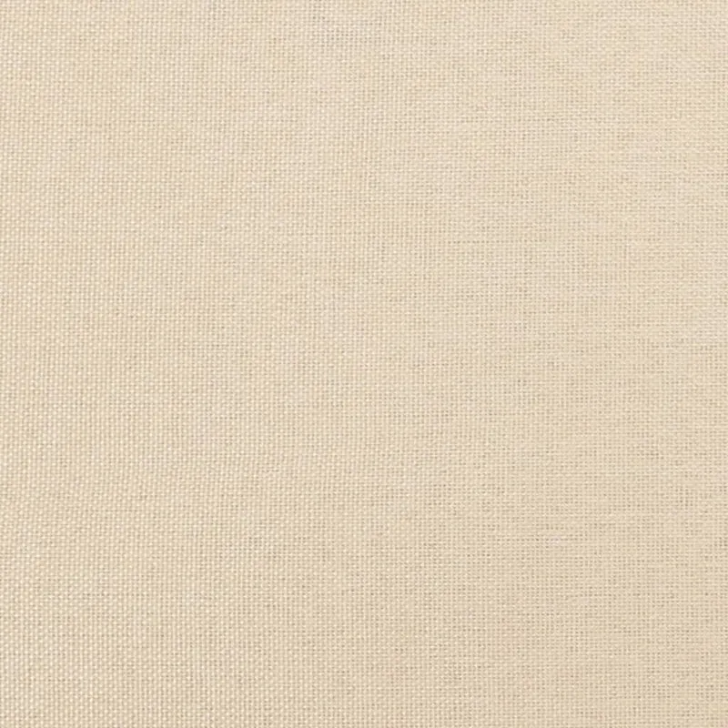 Sommier à lattes sur pieds cadre de lit 100x200 cm tissu crème TDL0207278