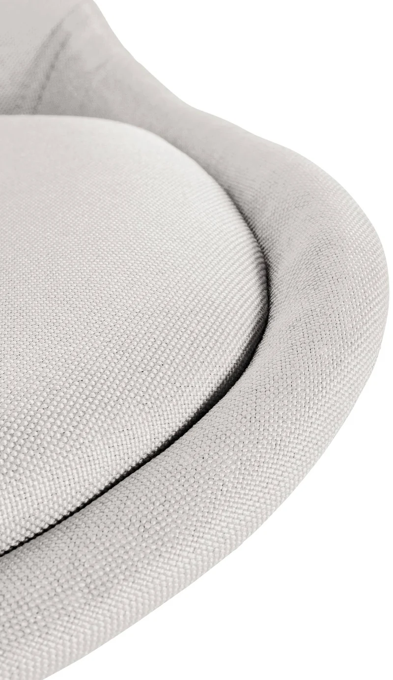 Chaise de salle à manger x1 style scandinave en tissu crème pieds en bois clair 10_0001476