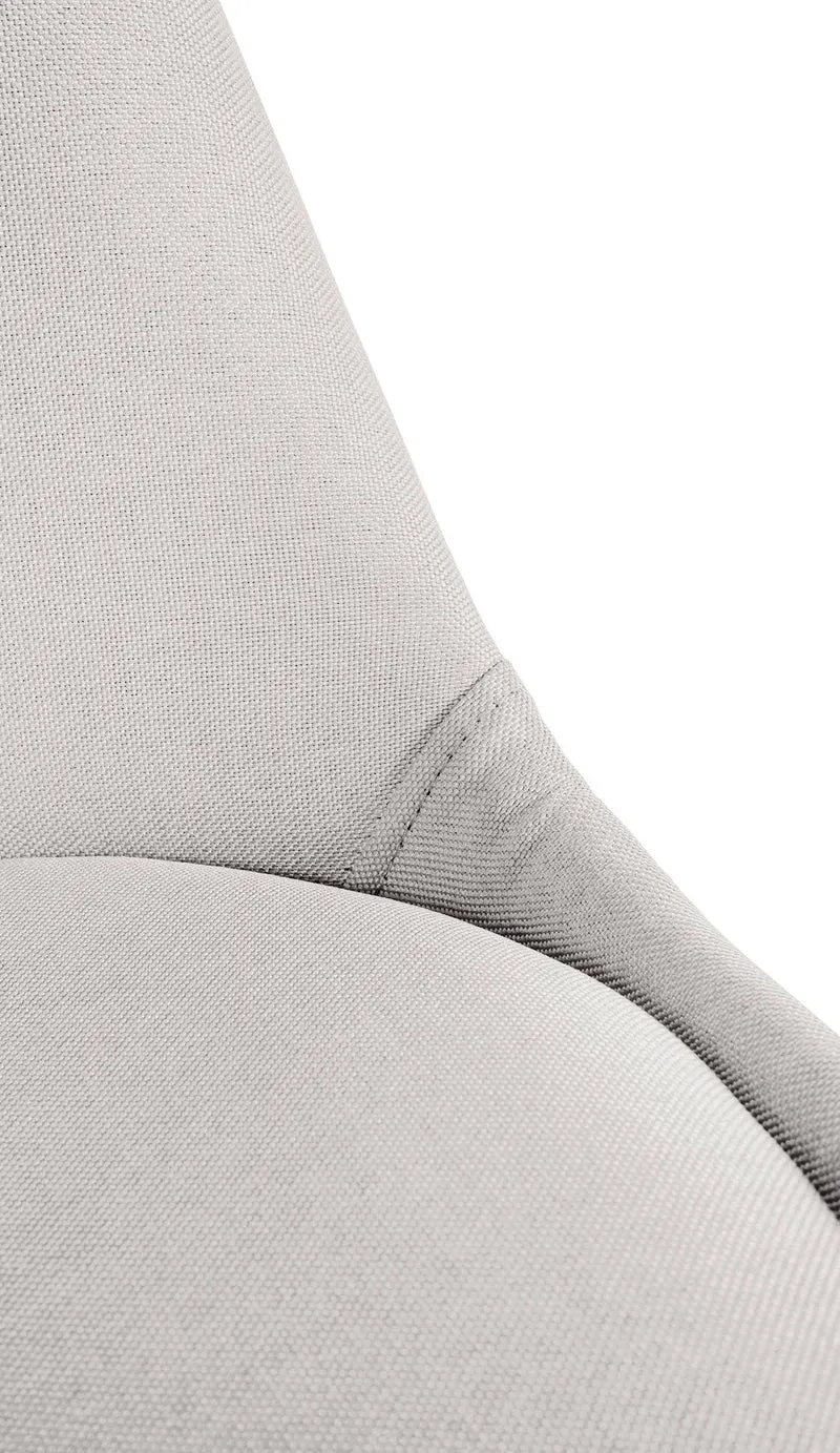 Chaise de salle à manger x1 style scandinave en tissu crème pieds en bois clair 10_0001476
