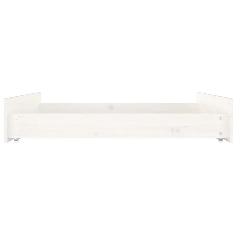Tiroir de lit rangement avec roulettes lot de 2 bois de pin blanc TDL0206840