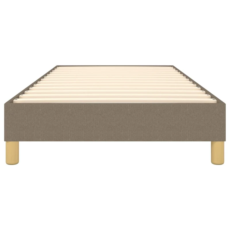 Sommier à lattes sur pieds cadre de lit 90x200 cm tissu taupe TDL0206916