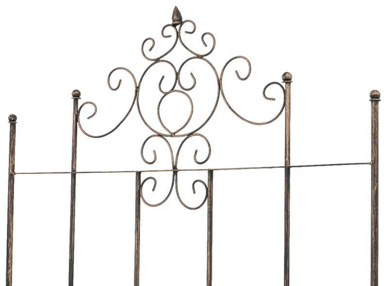 Lot de 2 treillis support pour plantes grimpantes métal bronze 10_0003844