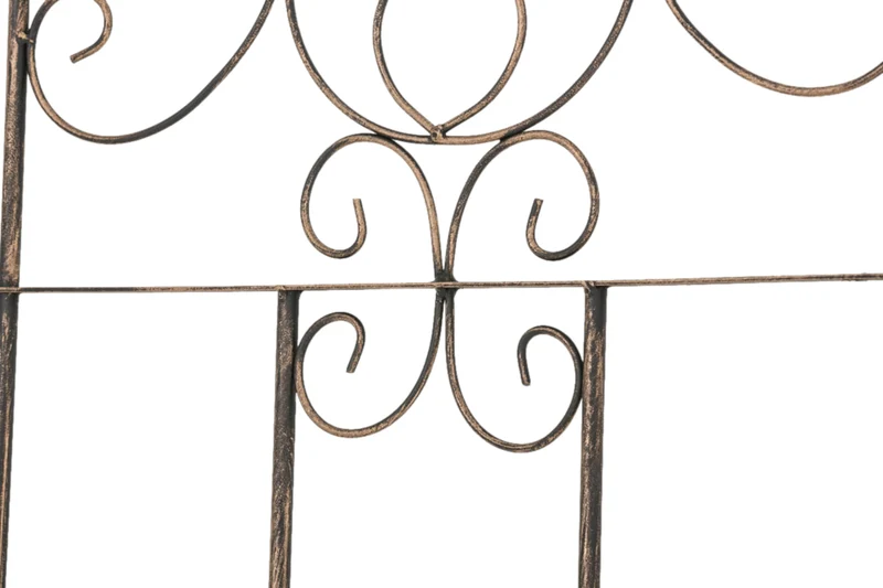 Lot de 2 treillis support pour plantes grimpantes métal bronze 10_0003844