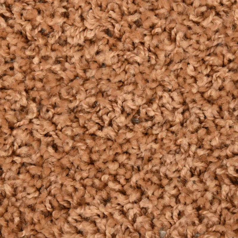 Tapis d'escalier 15 pièces 65x25 cm Marron DEC023822