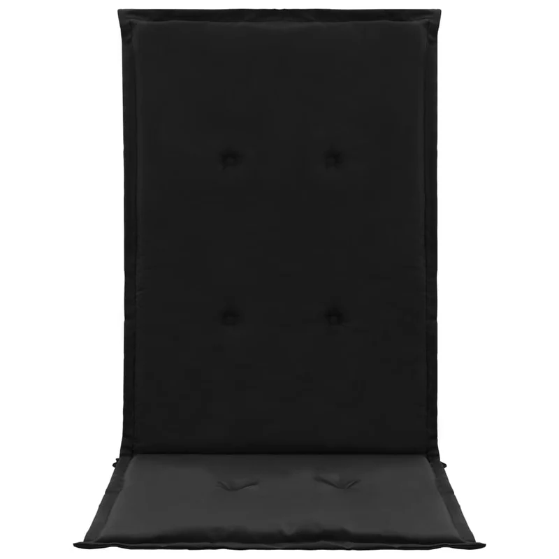 lot de 2 coussins de chaise de jardin 100% polyester noir 120 x 50 x 3 cm DEC021666