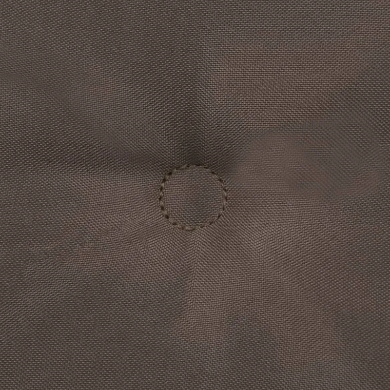 lot de 2 coussins de chaise de jardin 100% polyester imperméable taupe 120 x 50 x 3 cm DEC021668