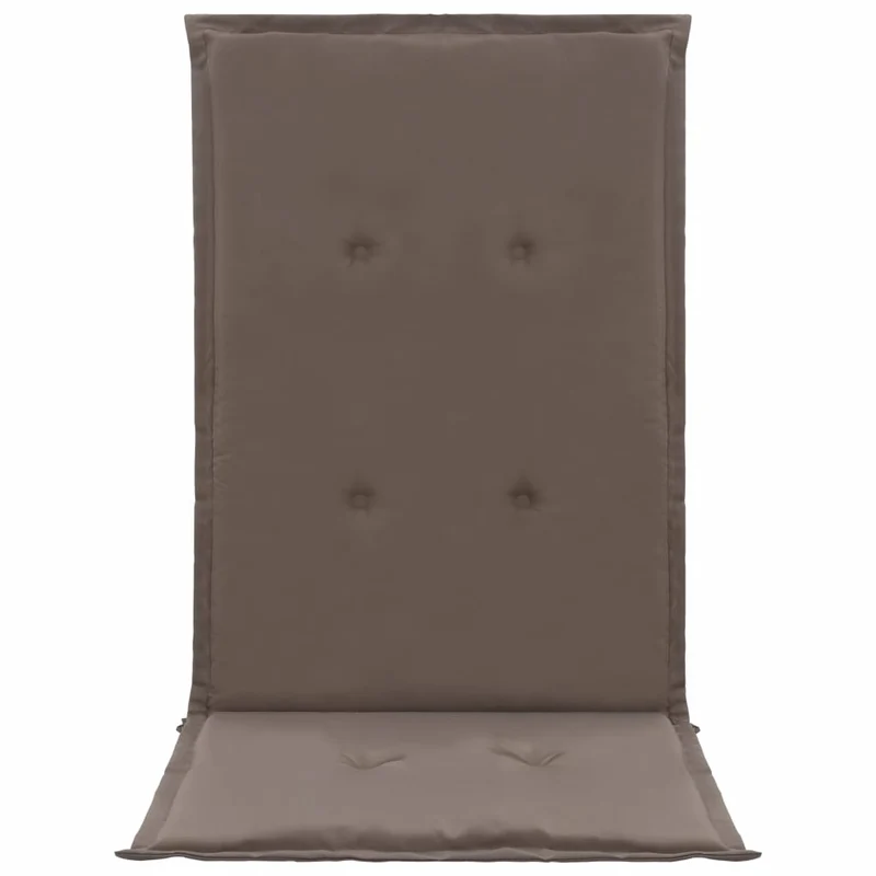 lot de 2 coussins de chaise de jardin 100% polyester imperméable taupe 120 x 50 x 3 cm DEC021668