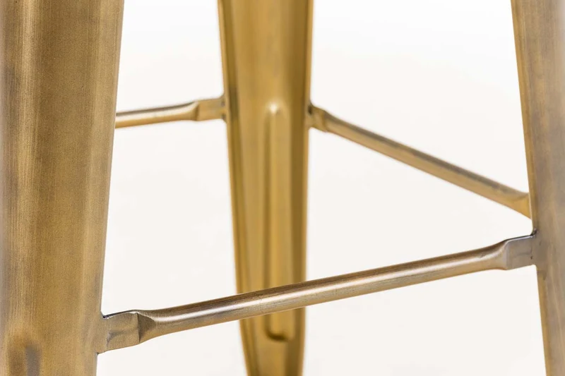 Tabouret de bar empilable avec repose-pieds design industriel factory métal doré 10_0000073