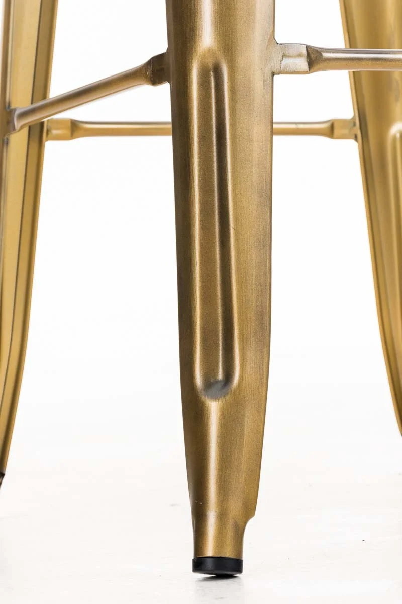 Tabouret de bar empilable avec repose-pieds design industriel factory métal doré 10_0000073