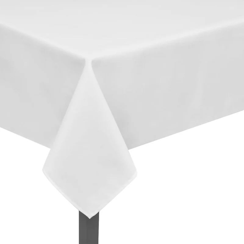 5 Nappes de table Blanc 250 x 130 cm DEC022304