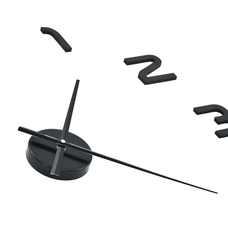 Horloge murale 3D Design moderne 100 cm XXL Noir DEC022270