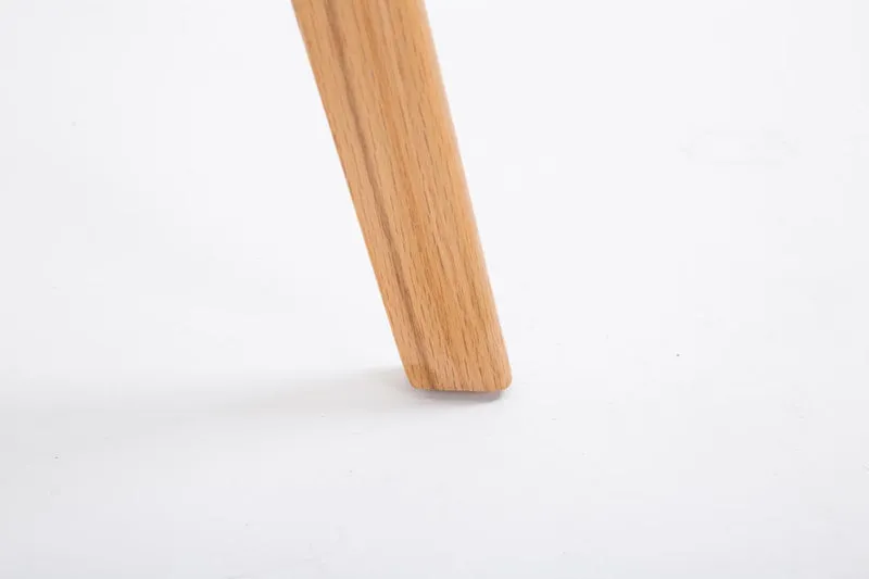 Tabouret de bar x1 style scandinave avec assise en similicuir et plastique orange et structure en bois naturel 10_0006040